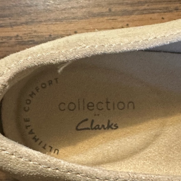 Clarks Serena Paige Espadrille Slip-on Loafers Sand & White Striped 9.5 - Picture 5 of 6